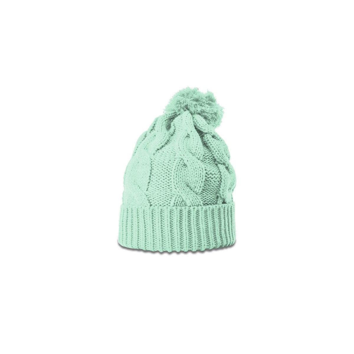 no-logo Richardson Chunk Twist Knit Beanie W/ Cuff & Pom-Richardson-Thread Logic