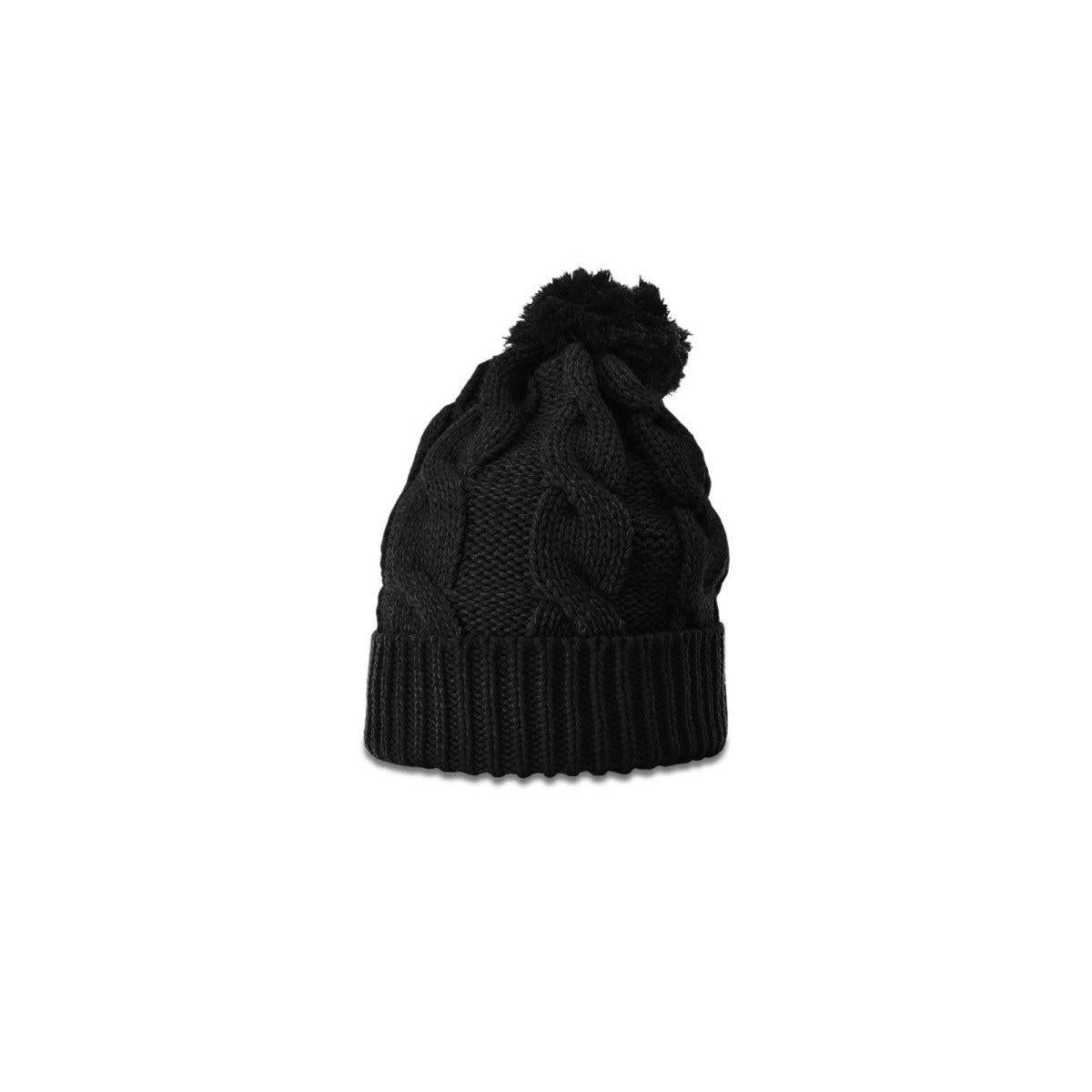 no-logo Richardson Chunk Twist Knit Beanie W/ Cuff & Pom-Richardson-Thread Logic
