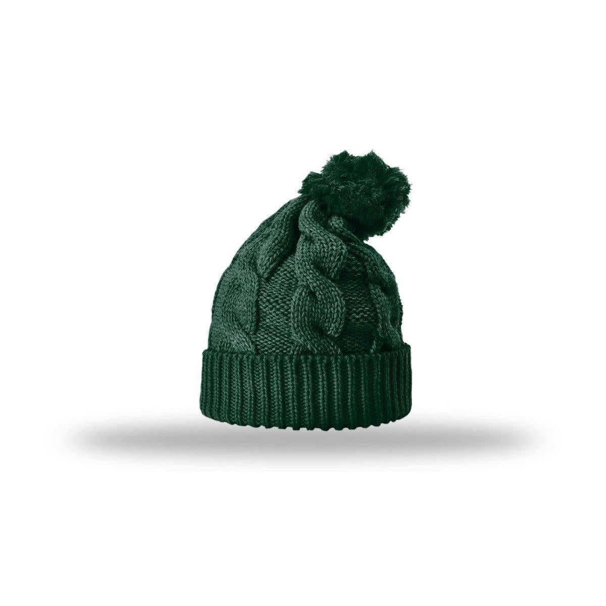 no-logo Richardson Chunk Twist Knit Beanie W/ Cuff & Pom-Richardson-Thread Logic