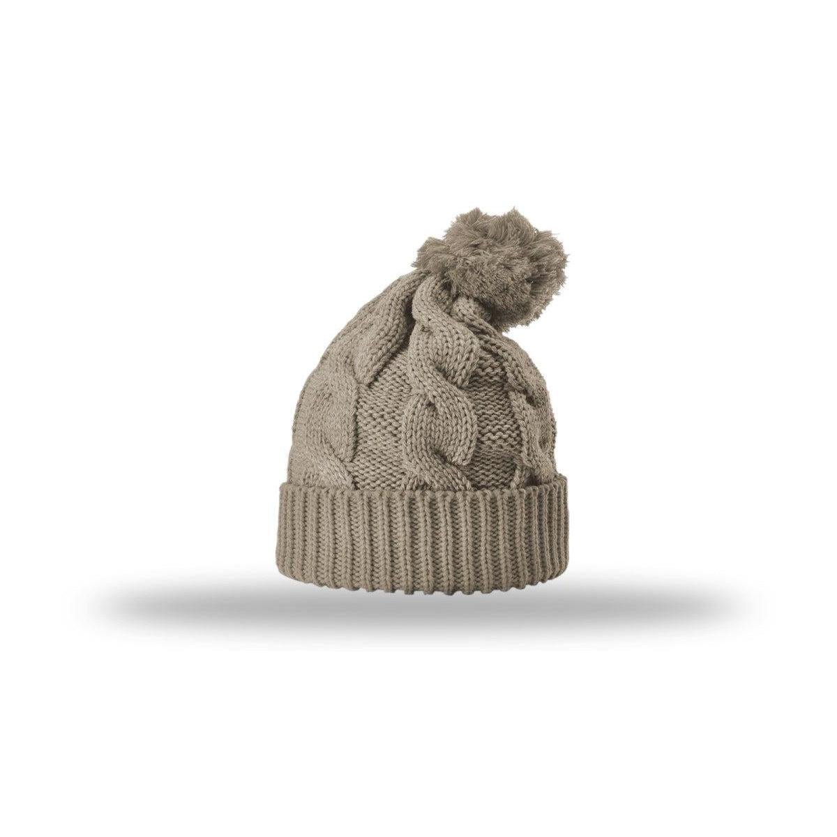 no-logo Richardson Chunk Twist Knit Beanie W/ Cuff & Pom-Richardson-Thread Logic