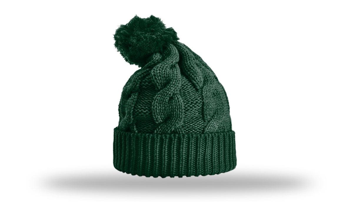 no-logo Richardson Chunk Twist Knit Beanie W/ Cuff & Pom-Richardson-Thread Logic