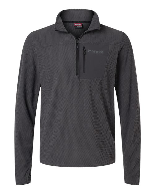 logo-left Marmot Air Fleece Quarter-Zip Pullover-Marmot-Blackened-S-Thread Logic
