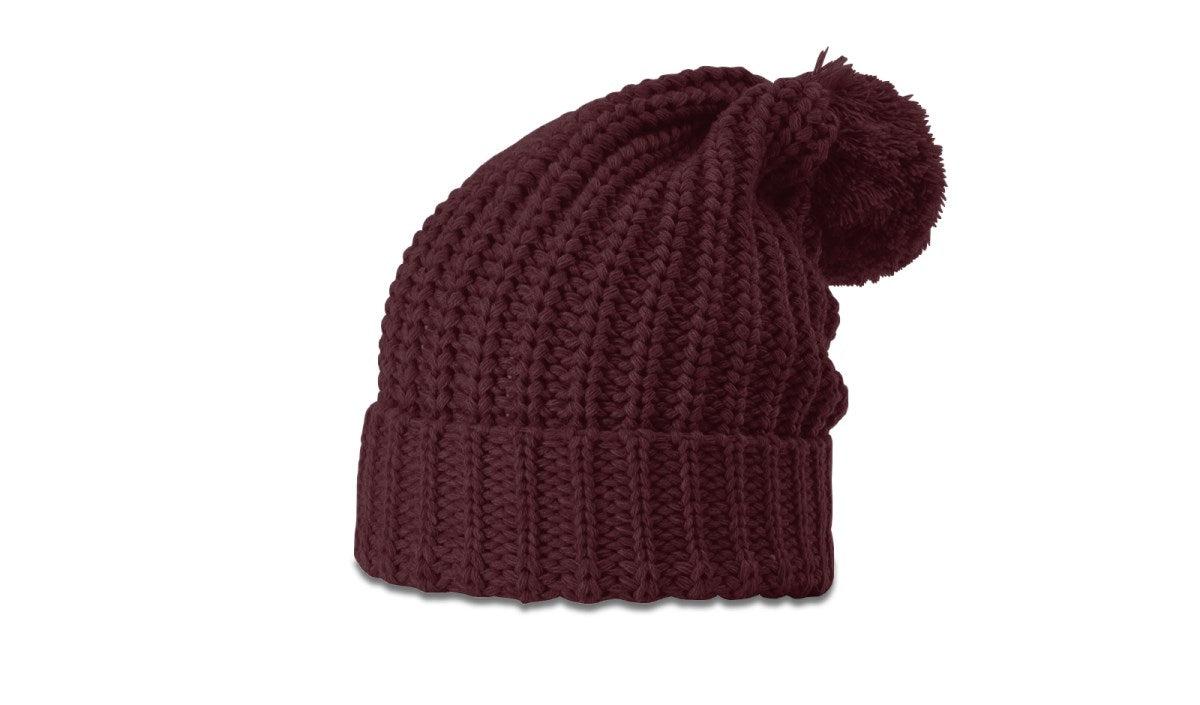 no-logo Richardson Chunk Cable Beanie W/ Cuff & Pom-Richardson-Thread Logic