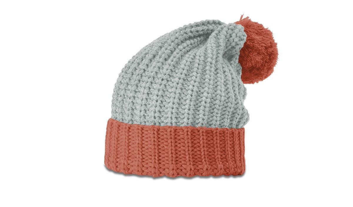 no-logo Richardson Chunk Cable Beanie W/ Cuff & Pom-Richardson-Thread Logic