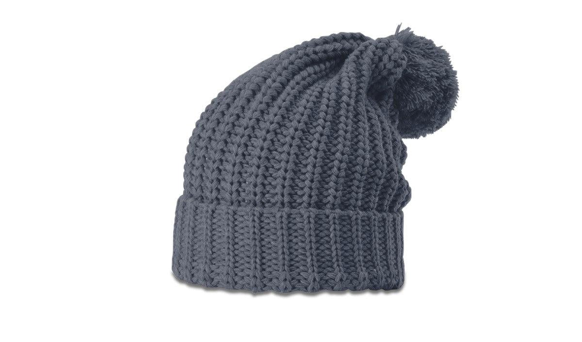 no-logo Richardson Chunk Cable Beanie W/ Cuff & Pom-Richardson-Thread Logic