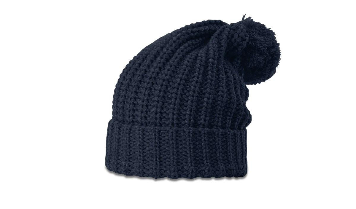 no-logo Richardson Chunk Cable Beanie W/ Cuff & Pom-Richardson-Thread Logic