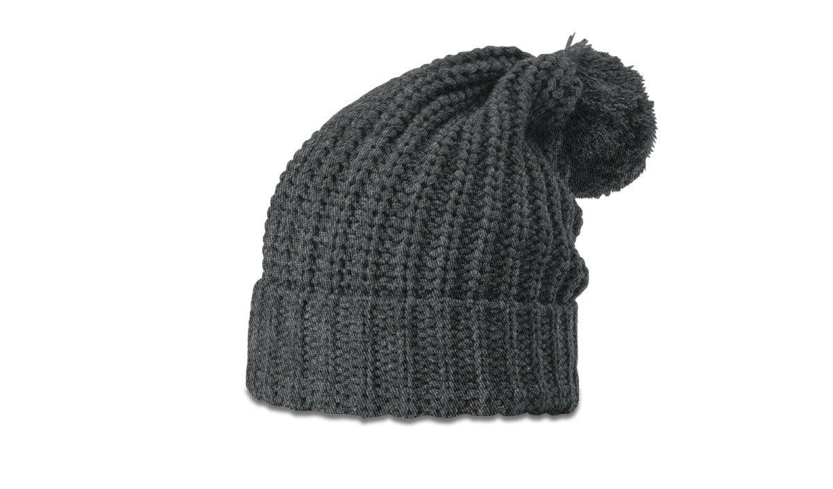 no-logo Richardson Chunk Cable Beanie W/ Cuff & Pom-Richardson-Thread Logic