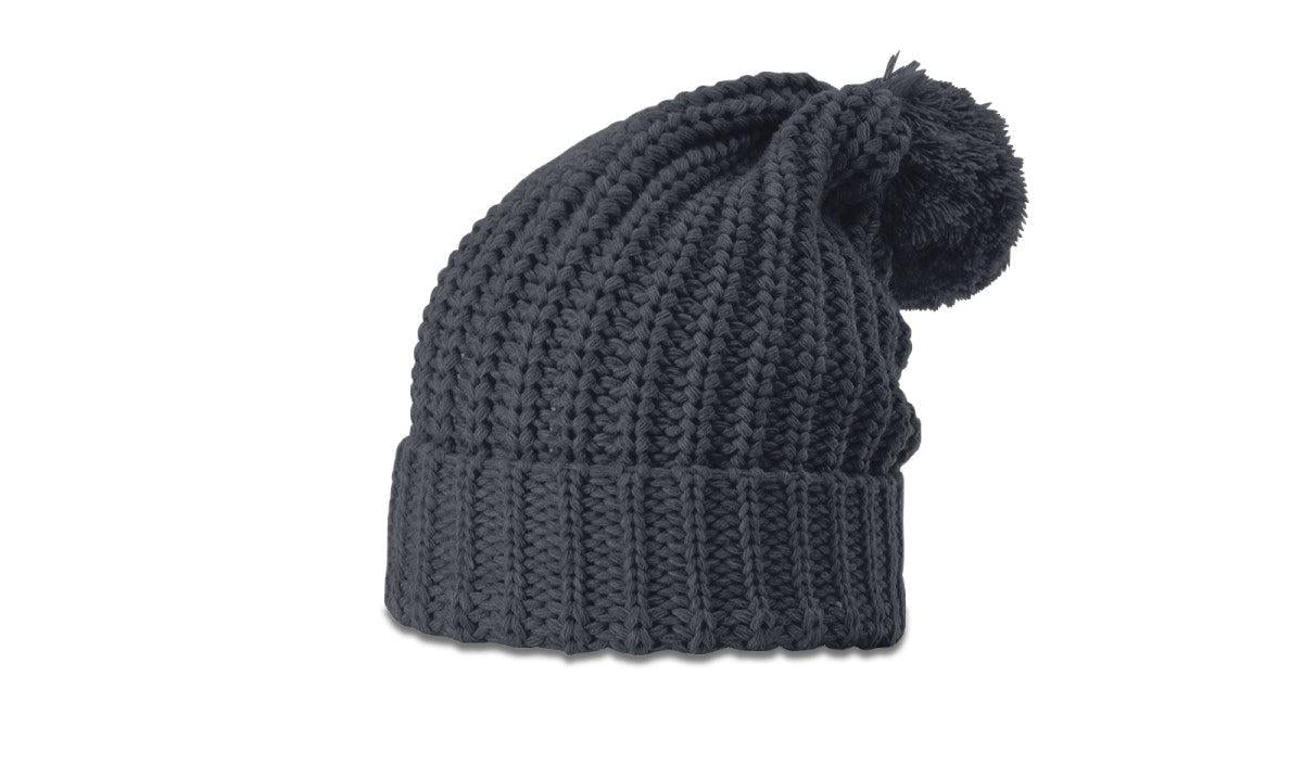 no-logo Richardson Chunk Cable Beanie W/ Cuff & Pom-Richardson-Thread Logic