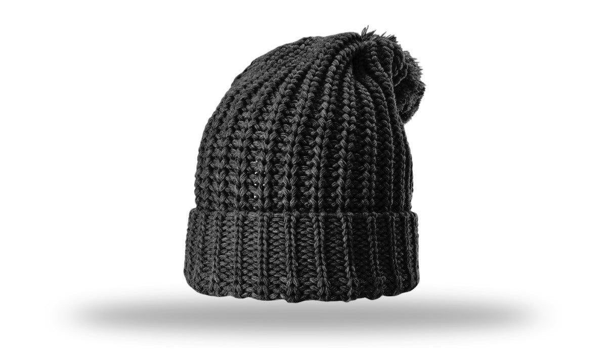 Richardson Chunk Cable Beanie W/ Cuff & Pom