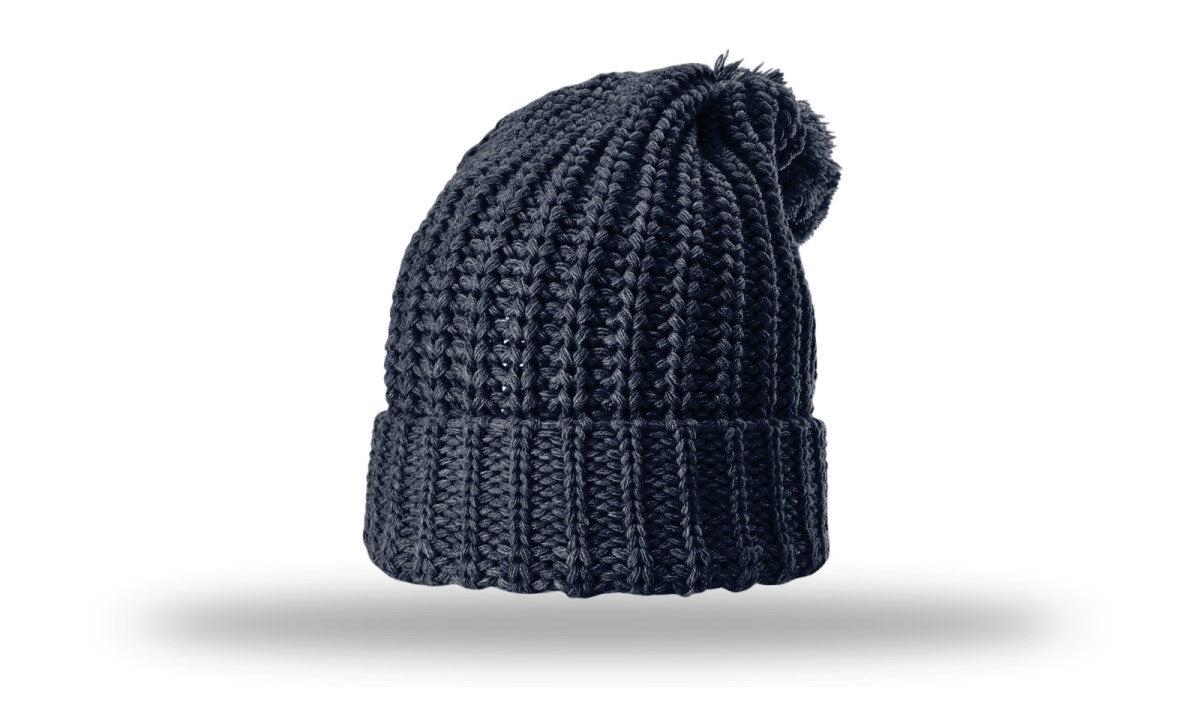 Richardson Chunk Cable Beanie W/ Cuff & Pom