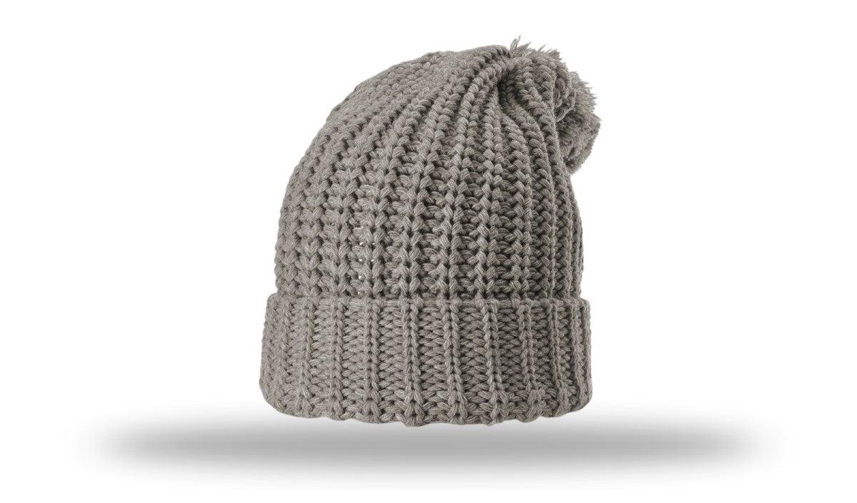 Richardson Chunk Cable Beanie W/ Cuff & Pom