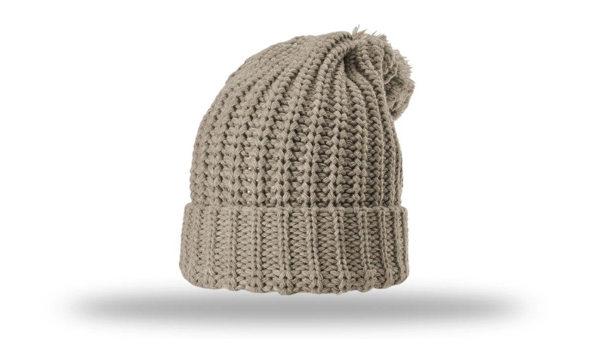 Richardson Chunk Cable Beanie W/ Cuff & Pom