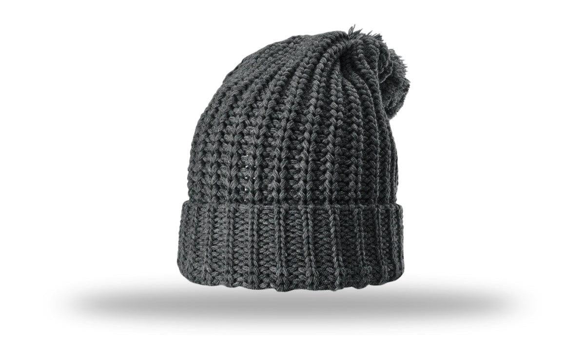 Richardson Chunk Cable Beanie W/ Cuff & Pom