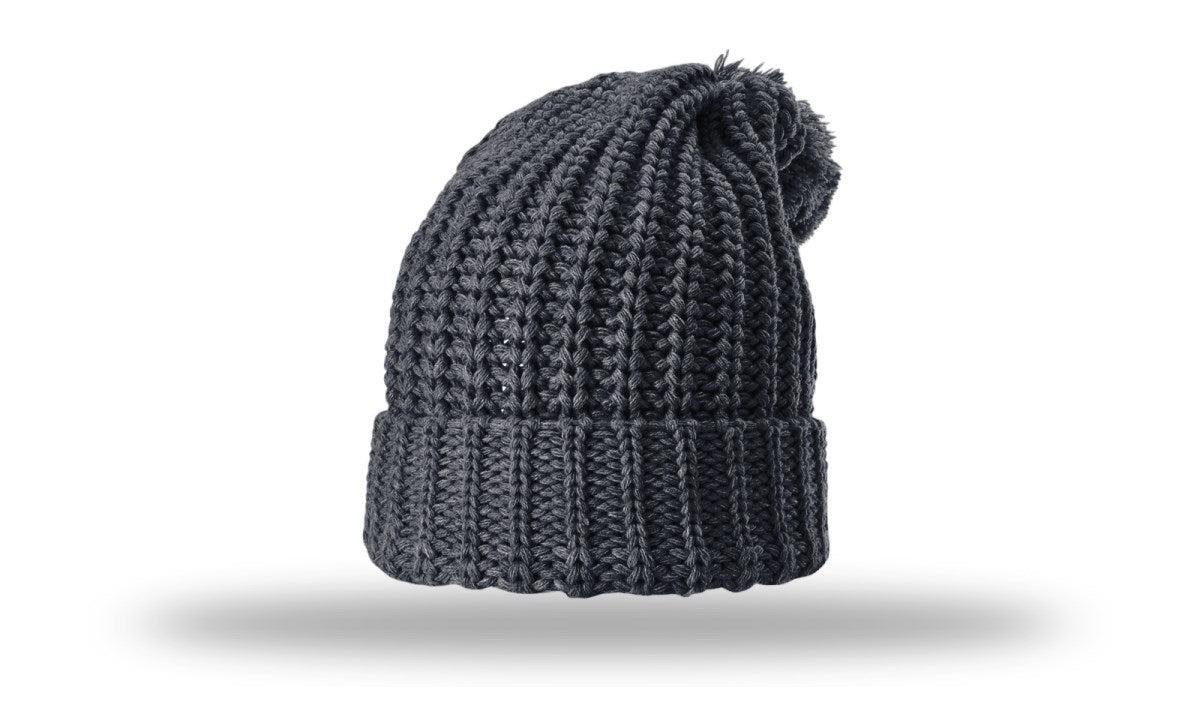 Richardson Chunk Cable Beanie W/ Cuff & Pom