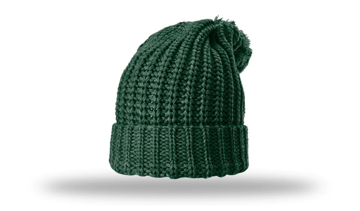 Richardson Chunk Cable Beanie W/ Cuff & Pom