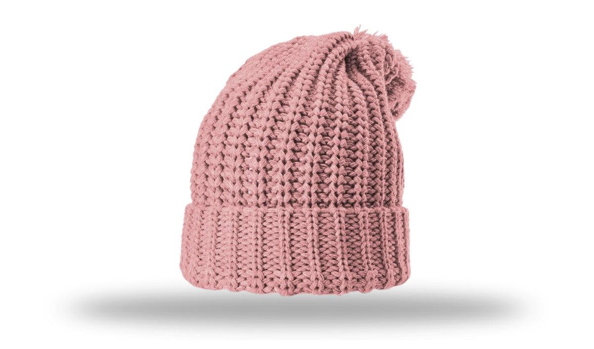 Richardson Chunk Cable Beanie W/ Cuff & Pom