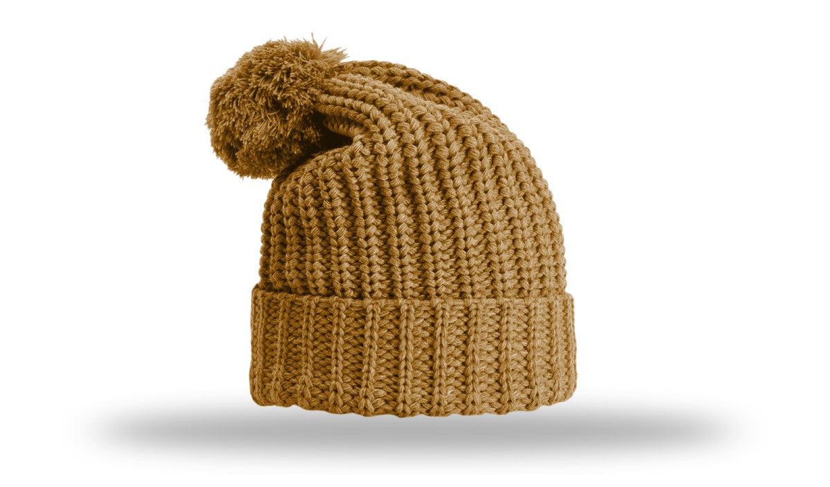 no-logo Richardson Chunk Cable Beanie W/ Cuff & Pom-Richardson-Thread Logic