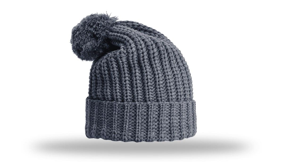 no-logo Richardson Chunk Cable Beanie W/ Cuff & Pom-Richardson-Thread Logic