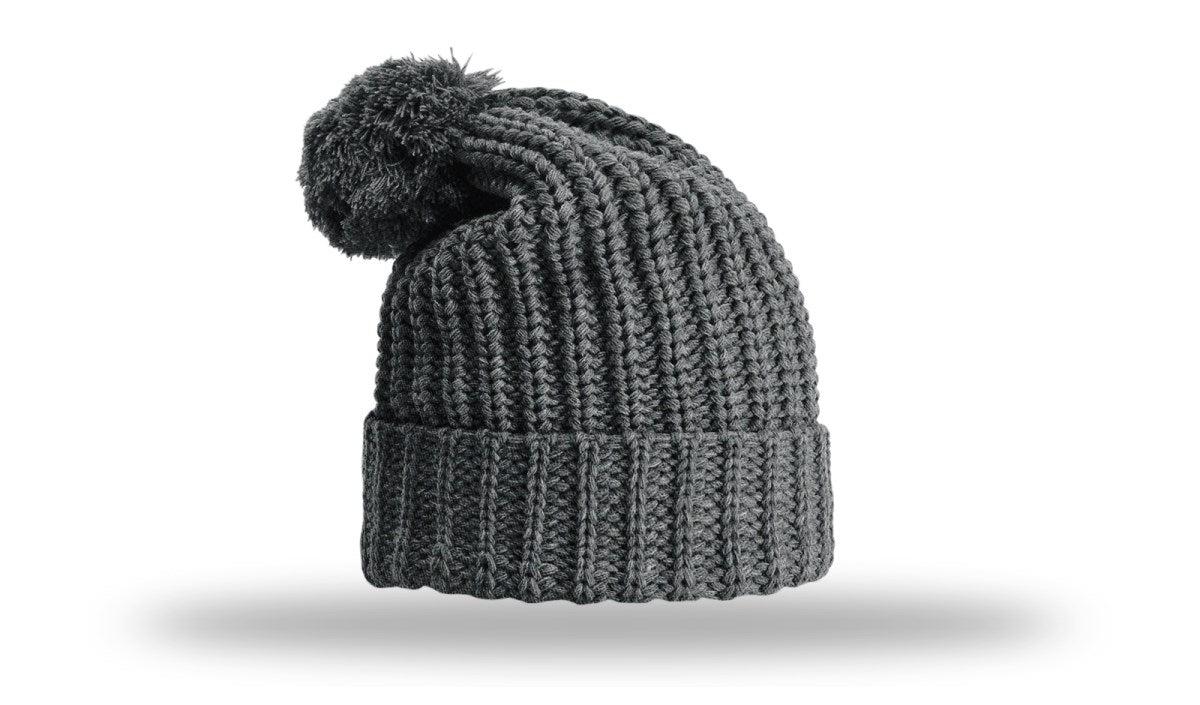 no-logo Richardson Chunk Cable Beanie W/ Cuff & Pom-Richardson-Thread Logic