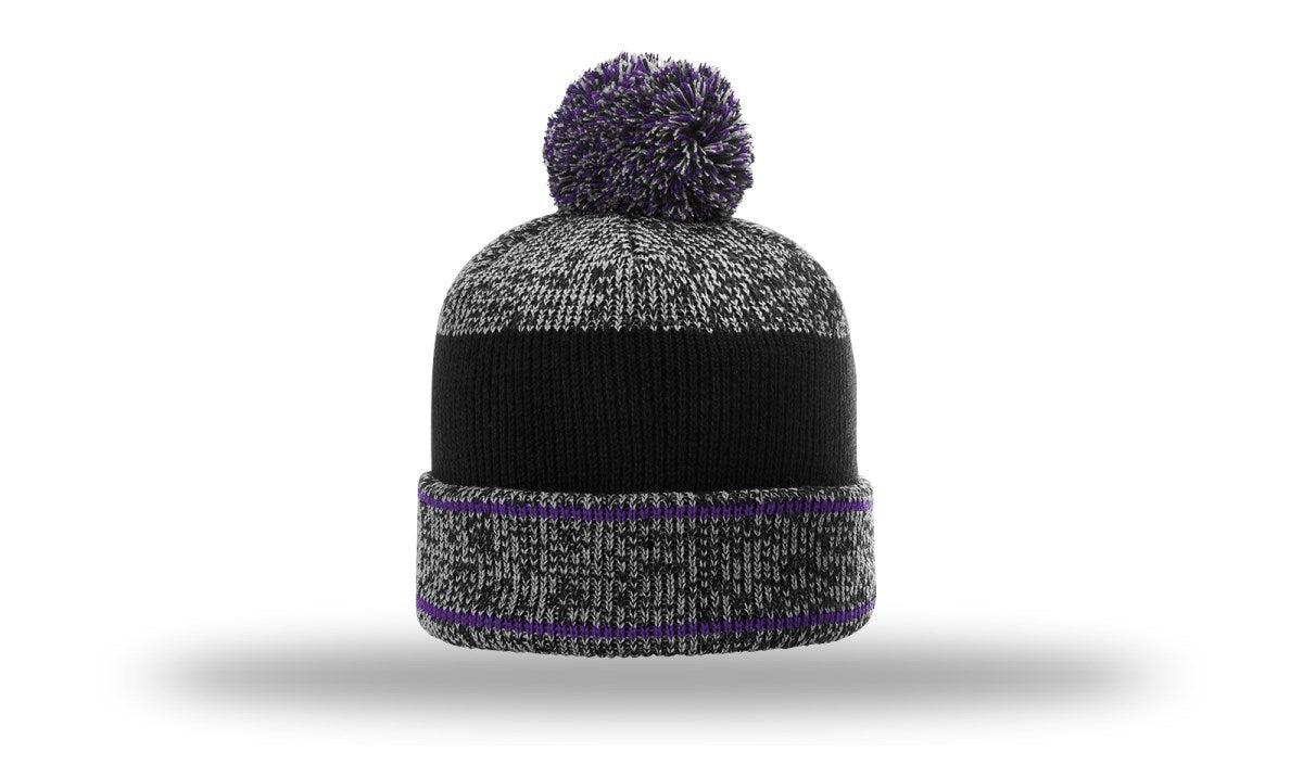 Richardson Heather Beanie W/ Cuff & Pom