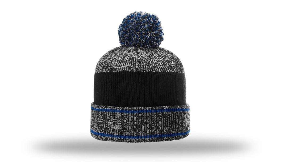 Richardson Heather Beanie W/ Cuff & Pom