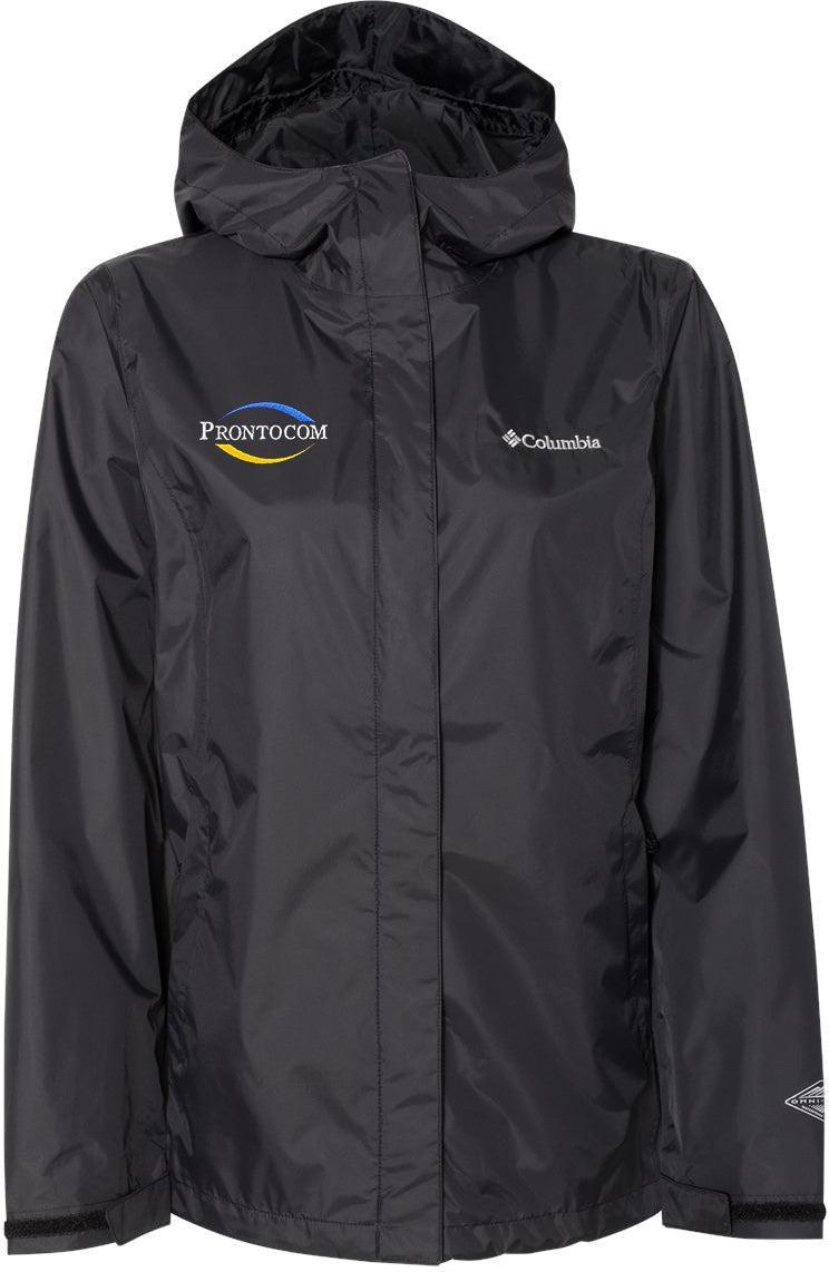 Packable Rain Jacket Columbia Women's Arcadia II Waterproof Rain Jacket - Lightweight Packable Shell (Black, X-Small) Columbia Arcadia II Waterproof Packable Jacket