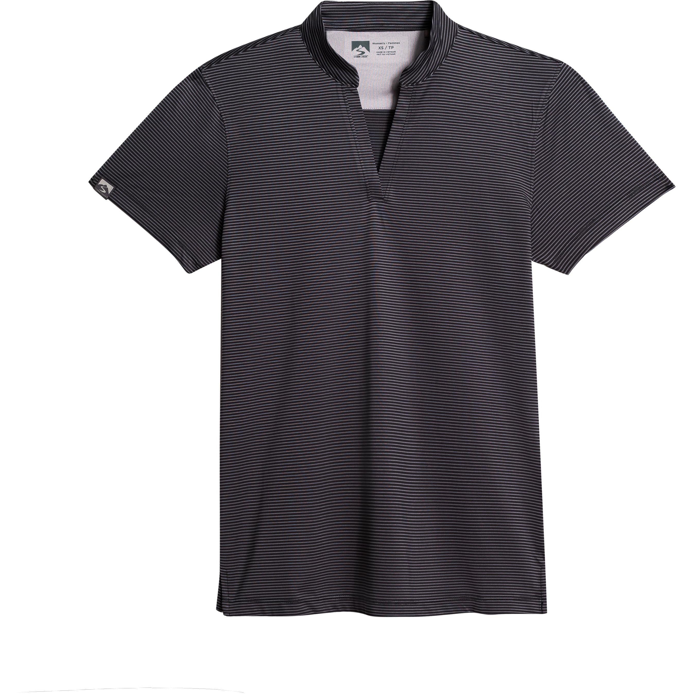 Storm Creek Women's Optimist II Microstripe Short Sleeve Polo