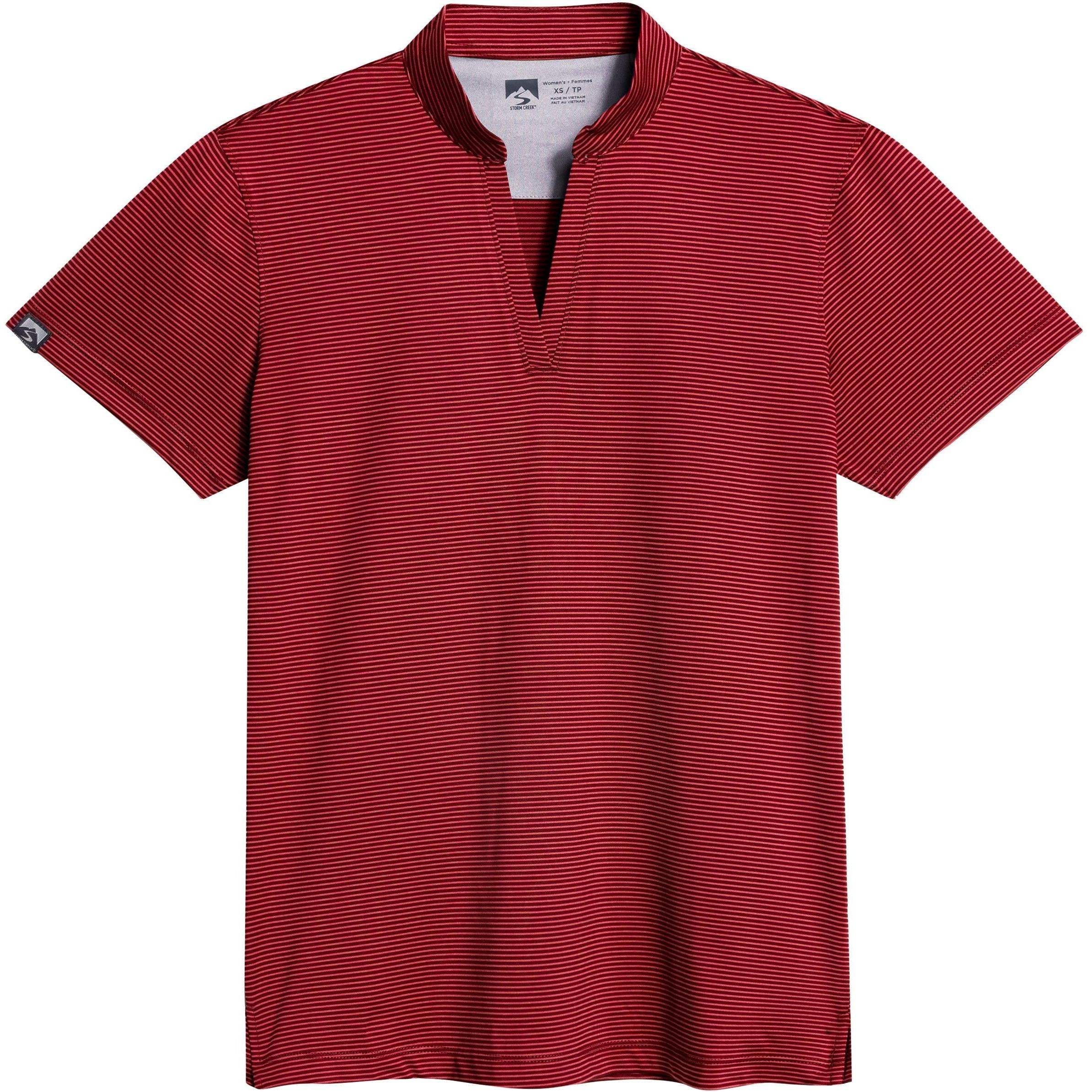 Storm Creek Women's Optimist II Microstripe Short Sleeve Polo