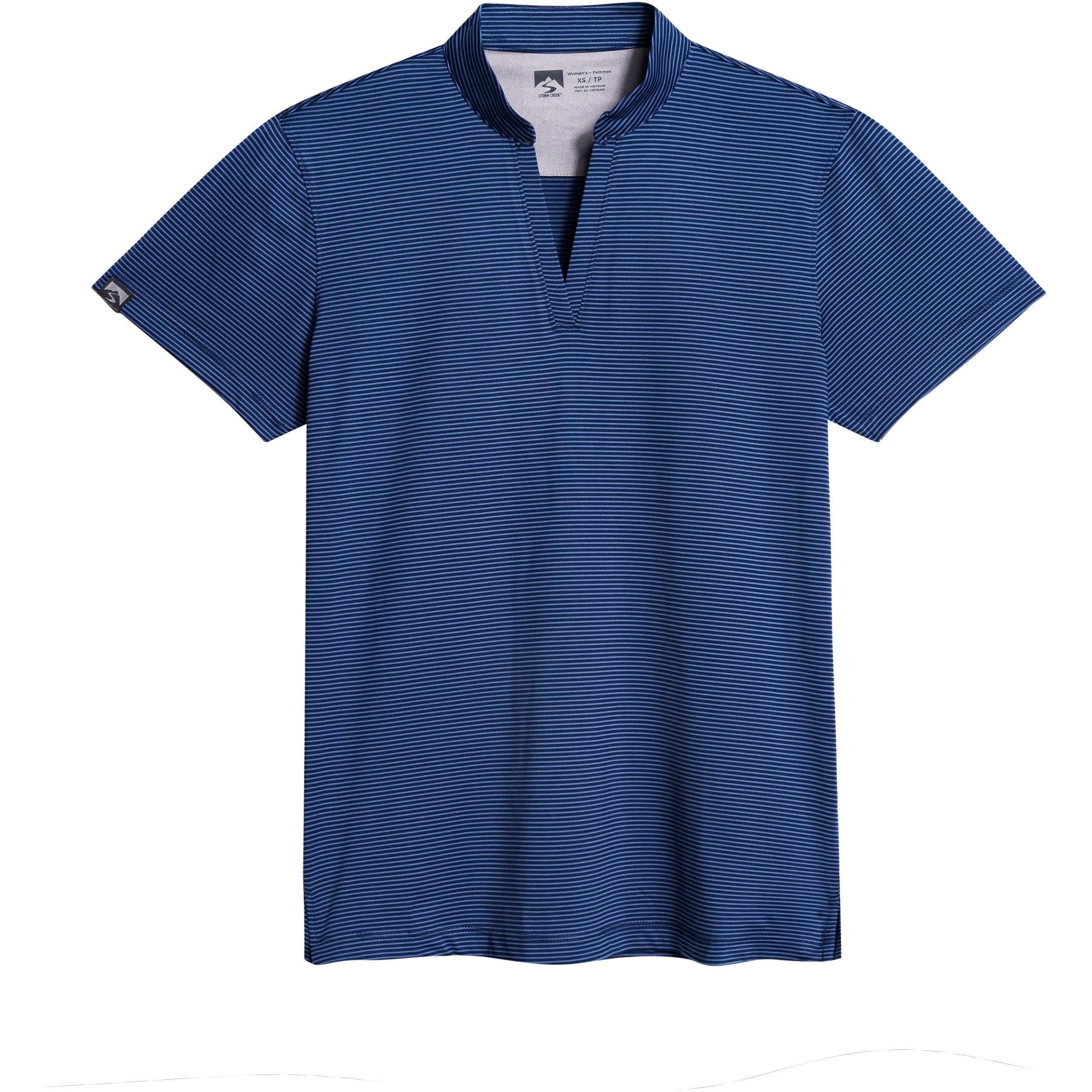 Storm Creek Women's Optimist II Microstripe Short Sleeve Polo