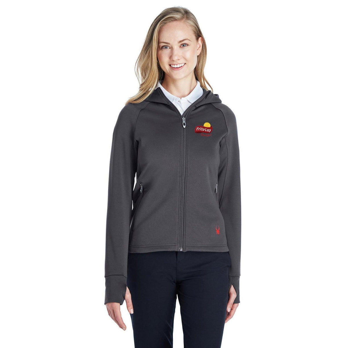 no-logo Spyder Women's Hayer Full-Zip Hooded Fleece Jacket-Ladies Jackets-Spyder-Thread Logic