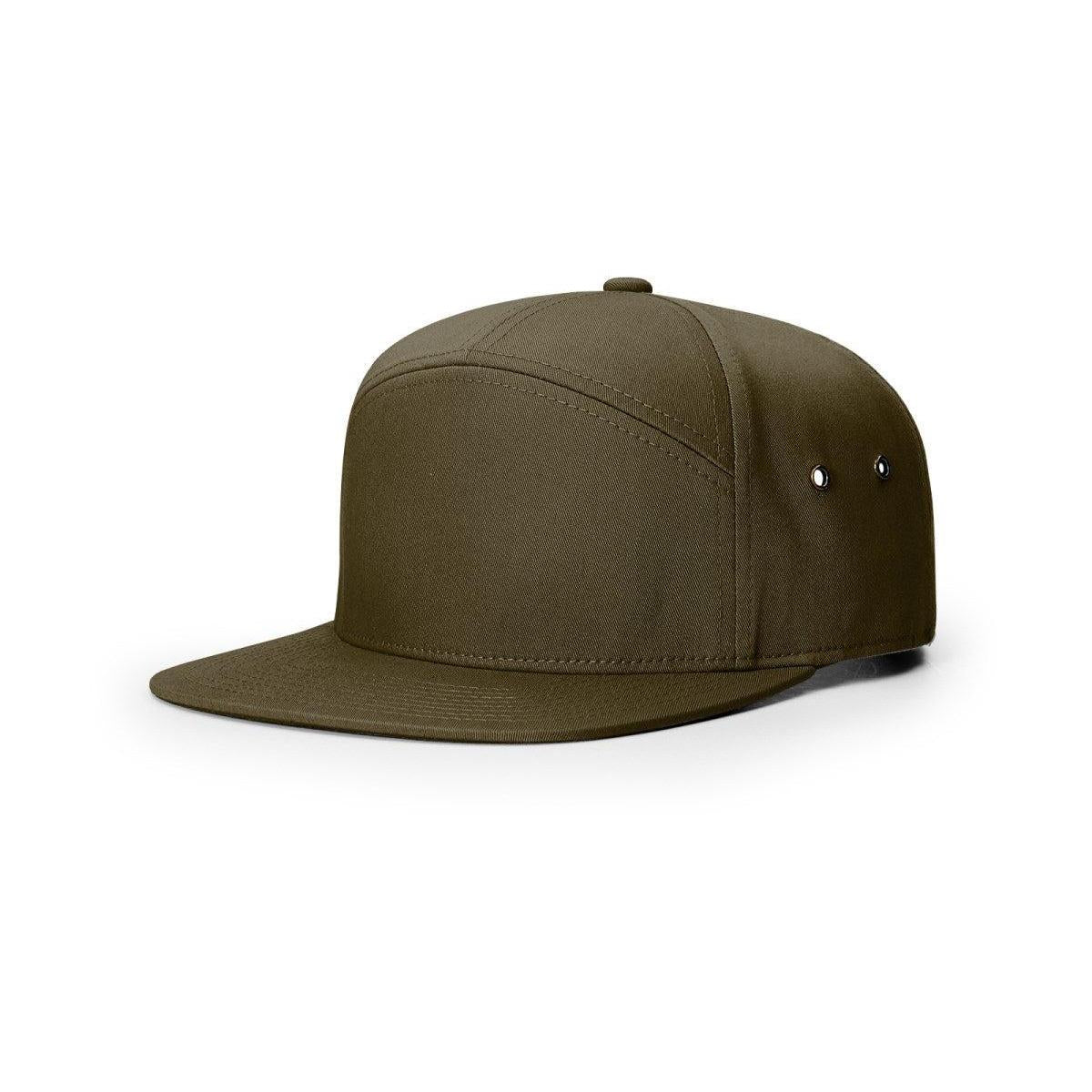 no-logo Richardson 7 Panel Twill Strapback-Richardson-Thread Logic