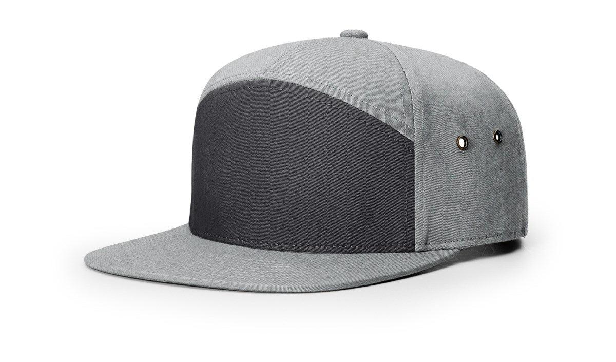 no-logo Richardson 7 Panel Twill Strapback-Richardson-Thread Logic