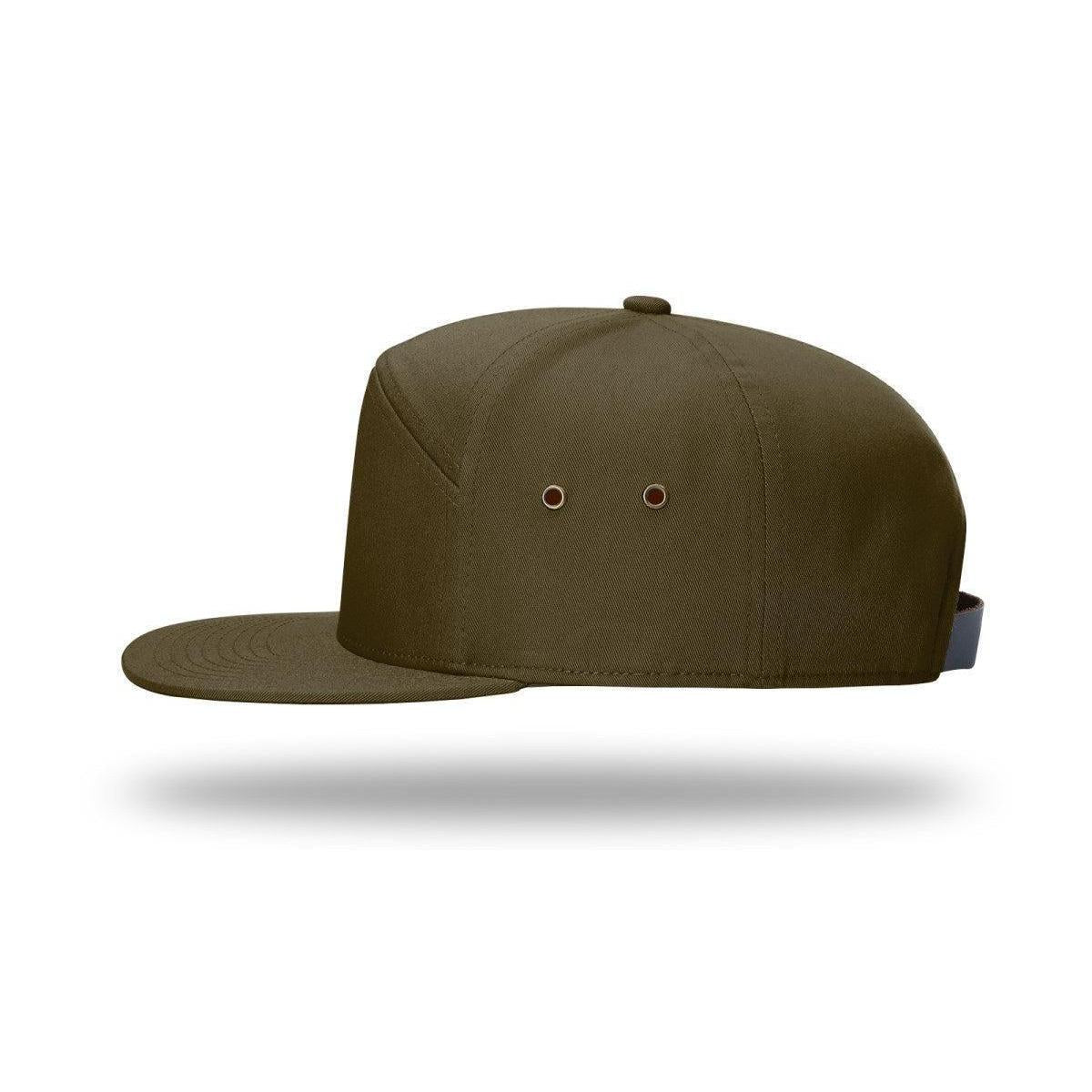no-logo Richardson 7 Panel Twill Strapback-Richardson-Thread Logic