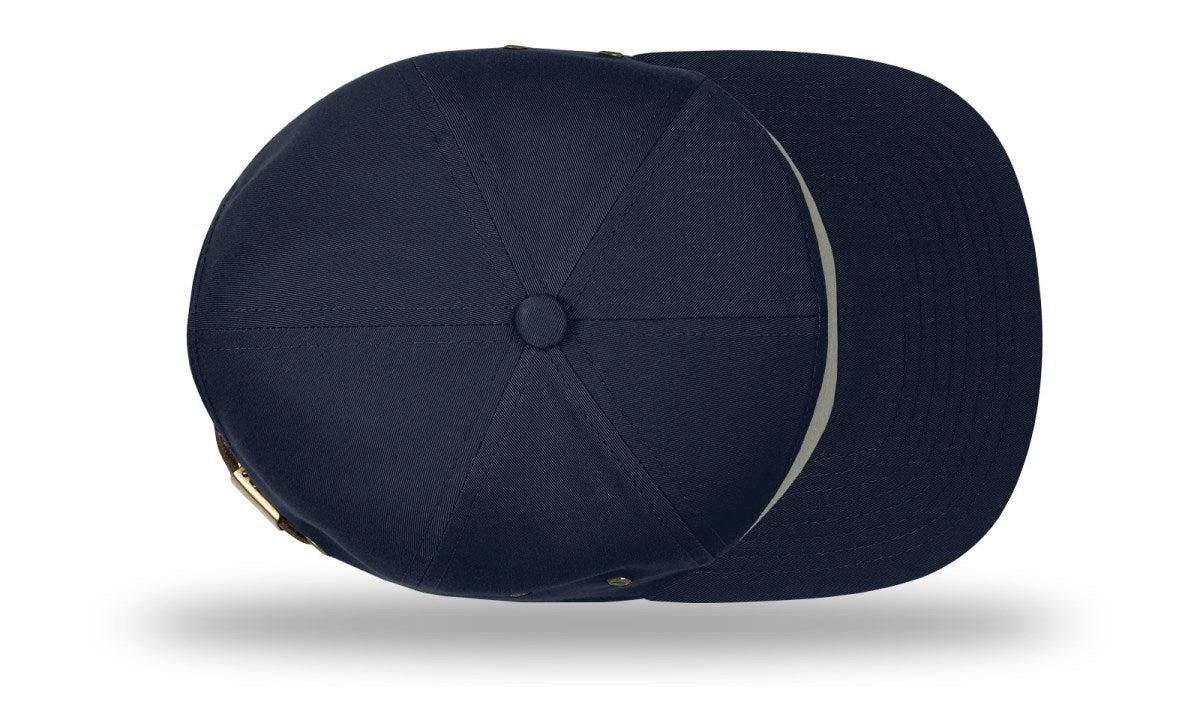 no-logo Richardson 7 Panel Twill Strapback-Richardson-Thread Logic