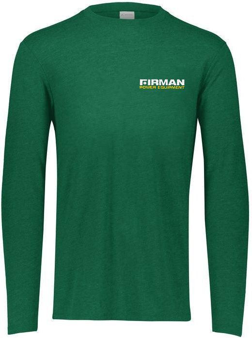 no-logo Augusta Tri-Blend Long Sleeve Tee-Men's T-Shirts-Augusta-Thread Logic
