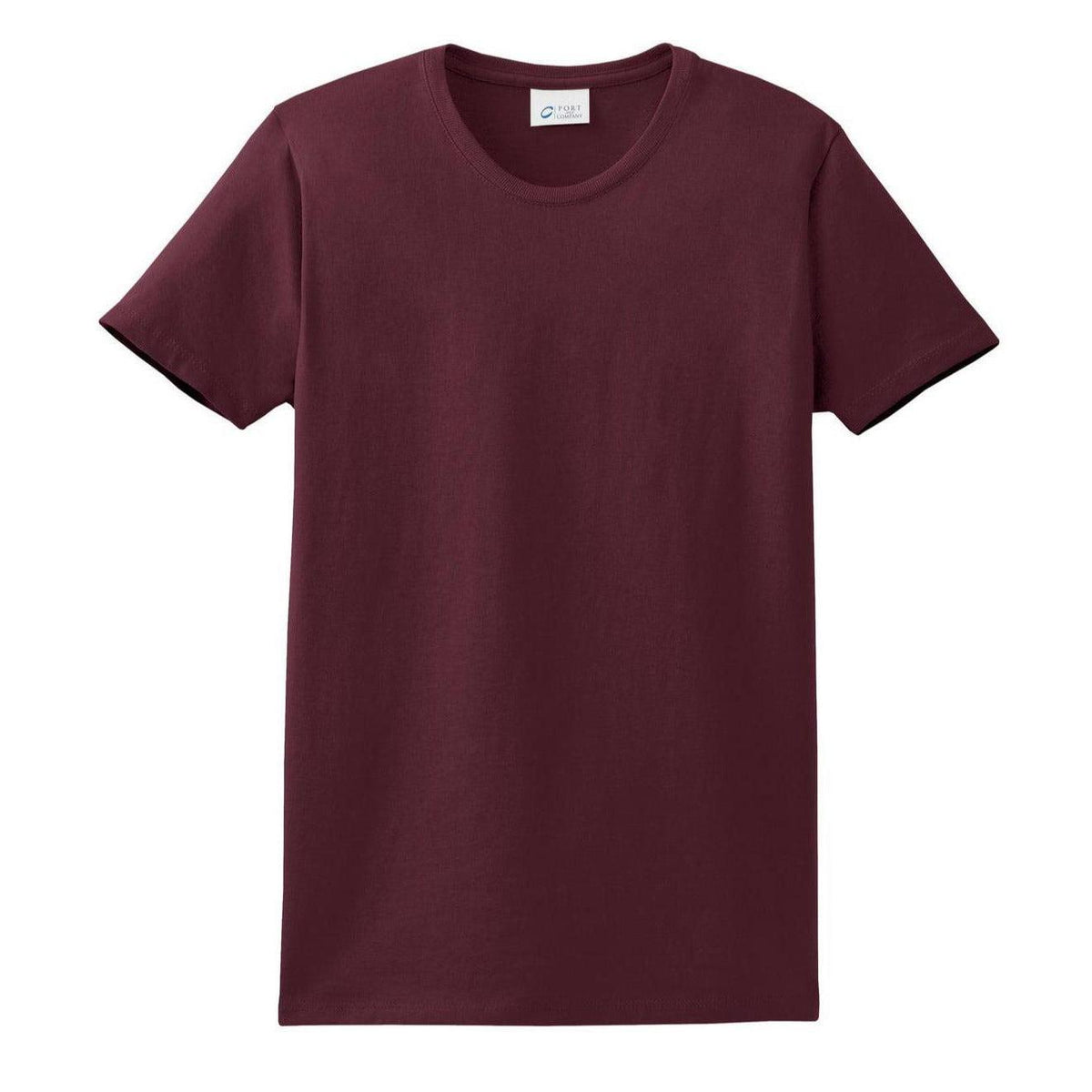 no-logo Port & Company Women's Essential T-Shirt-Polos-Port & Company-Athletic Maroon-XS-Thread Logic