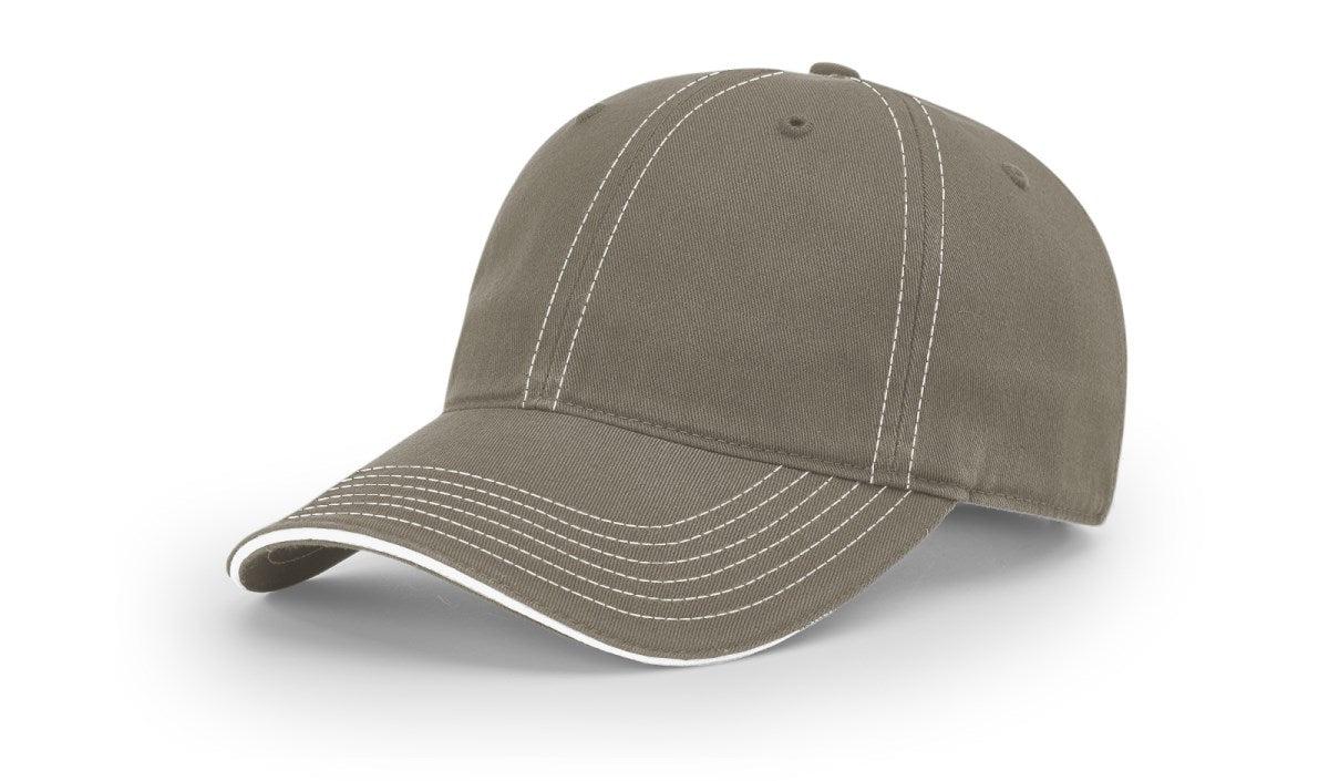 no-logo Richardson Washed Chino Sandwich Visor-Richardson-Thread Logic