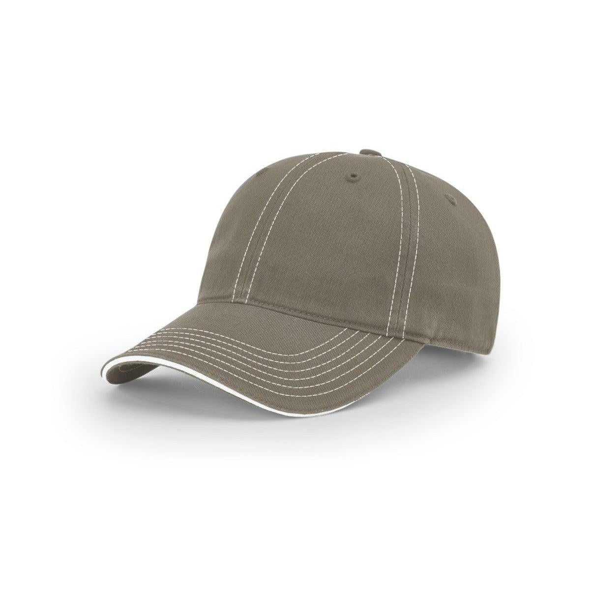 no-logo Richardson Washed Chino Sandwich Visor-Richardson-Thread Logic