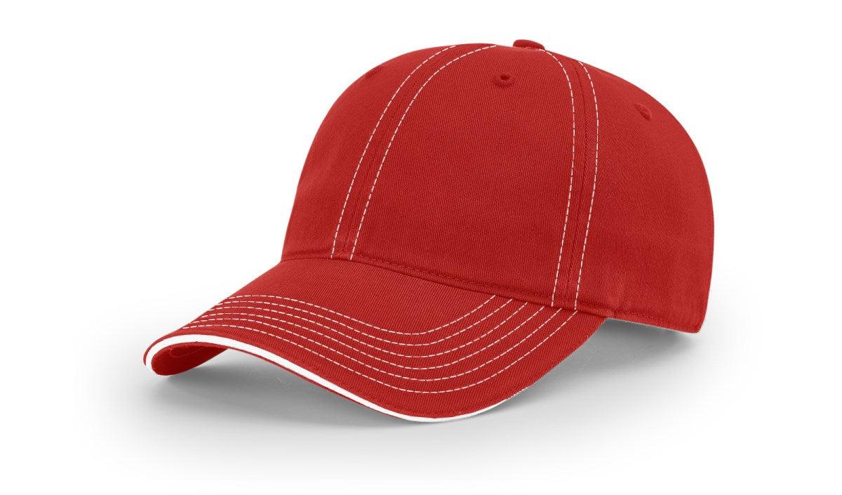 no-logo Richardson Washed Chino Sandwich Visor-Richardson-Thread Logic