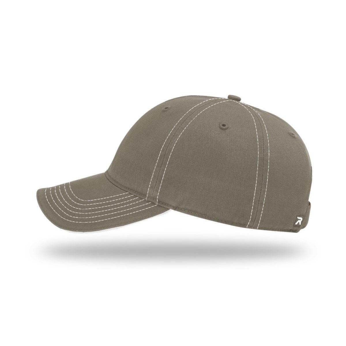 no-logo Richardson Washed Chino Sandwich Visor-Richardson-Thread Logic