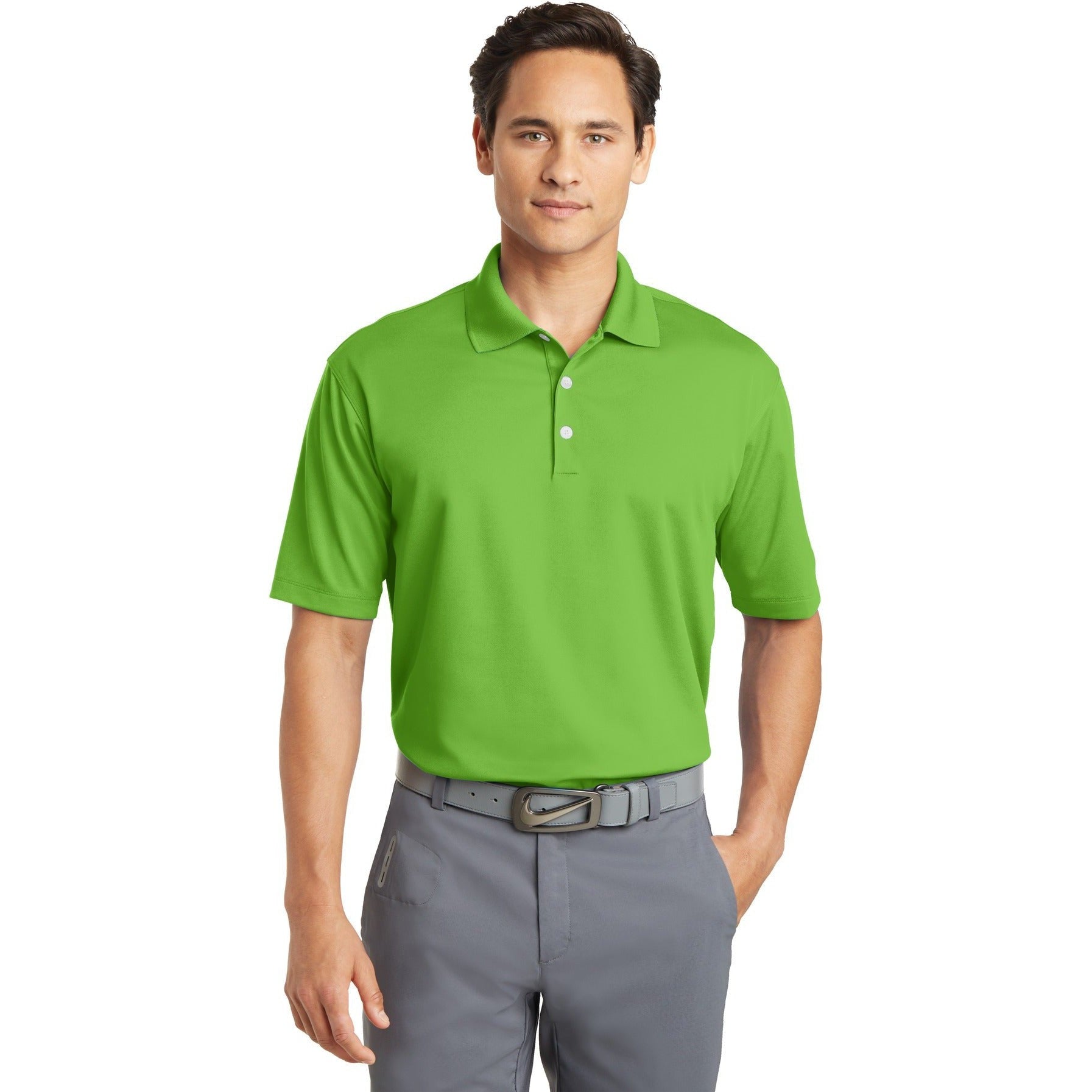 no-logo CLOSEOUT - Nike Dri-FIT Micro Pique Polo-Nike-Mean Green-M-Thread Logic