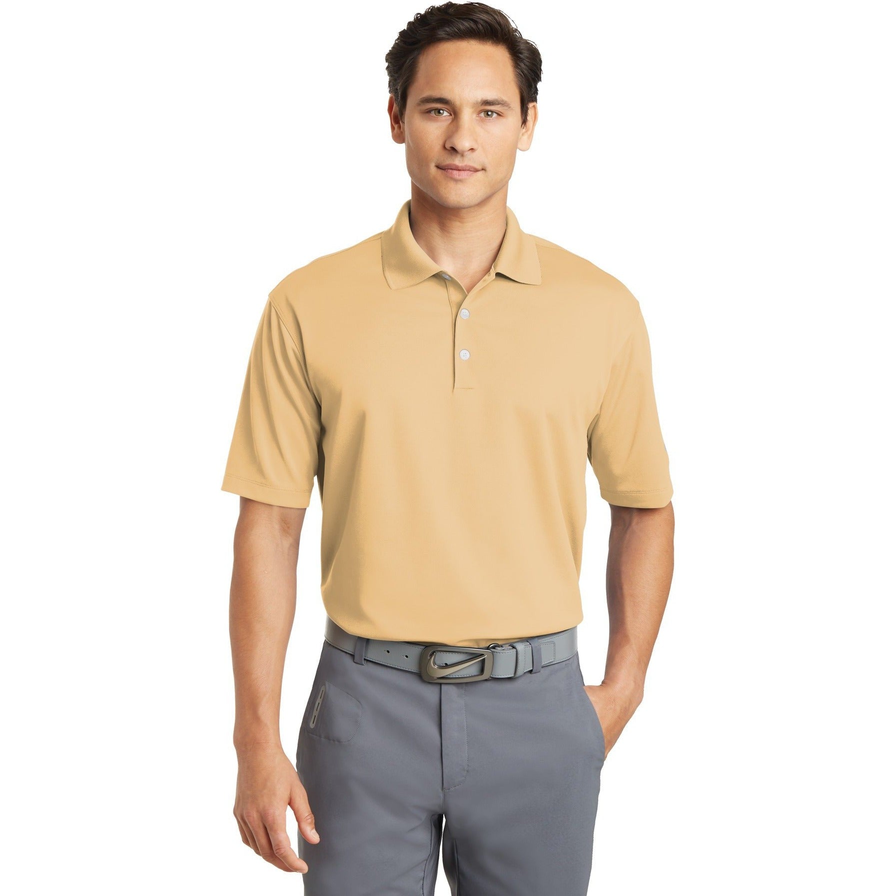 no-logo CLOSEOUT - Nike Dri-FIT Micro Pique Polo-Nike-Pale Vanilla-S-Thread Logic