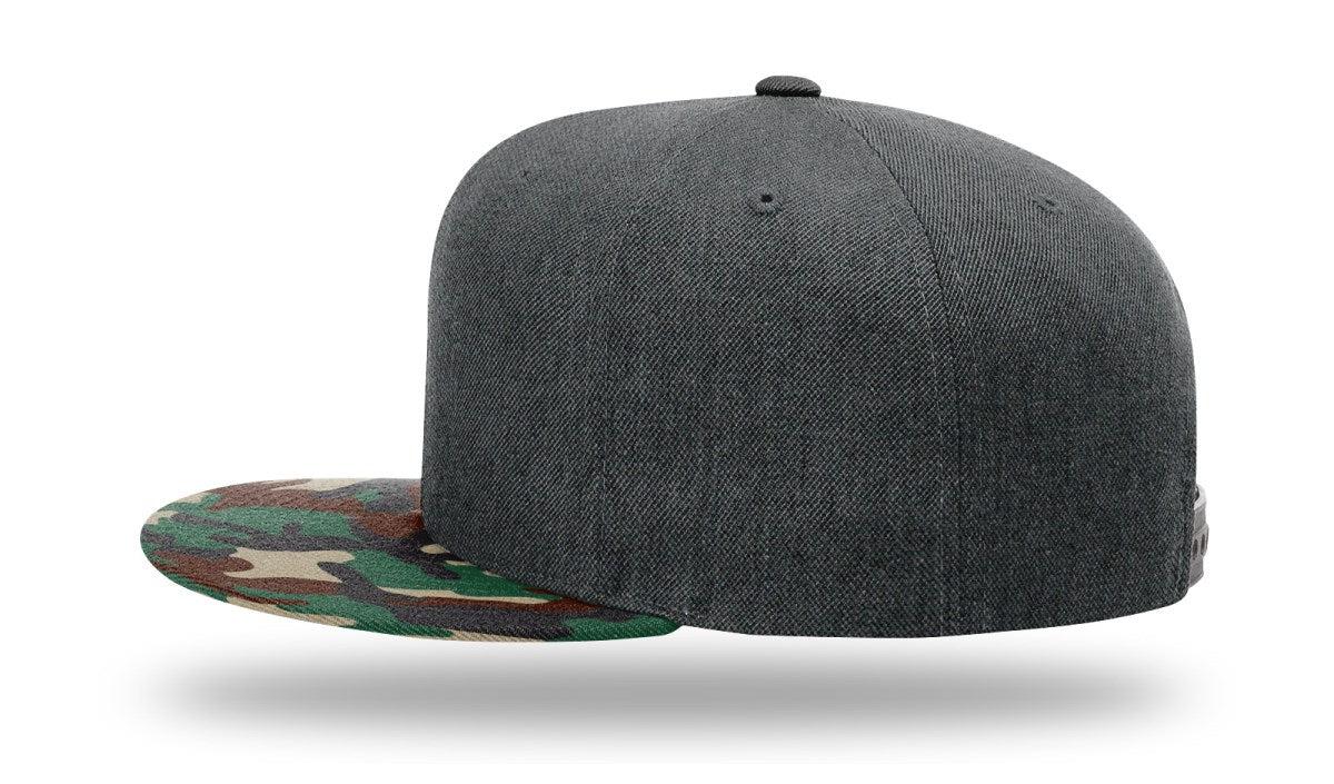 no-logo Richardson Wool Flatbill Snapback-Richardson-Thread Logic