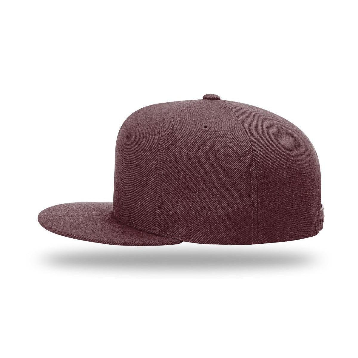 no-logo Richardson Wool Flatbill Snapback-Richardson-Thread Logic