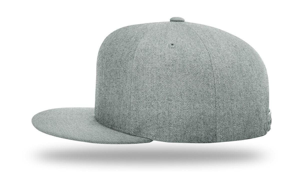 no-logo Richardson Wool Flatbill Snapback-Richardson-Thread Logic