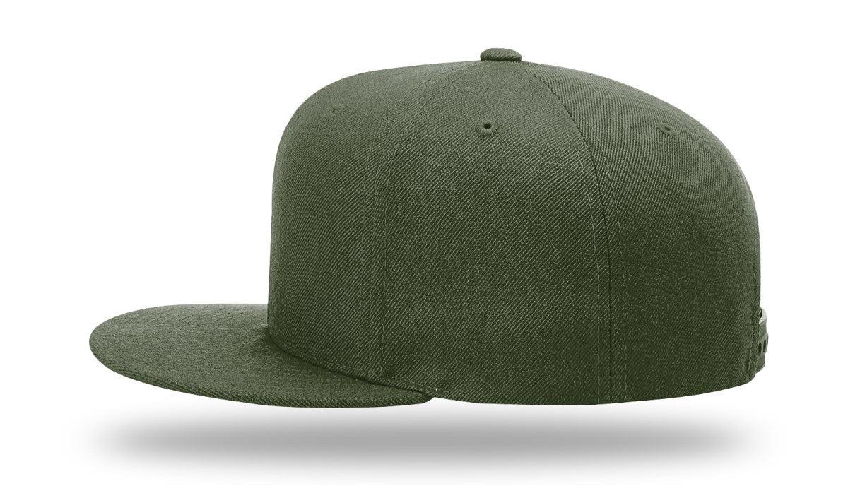 no-logo Richardson Wool Flatbill Snapback-Richardson-Thread Logic