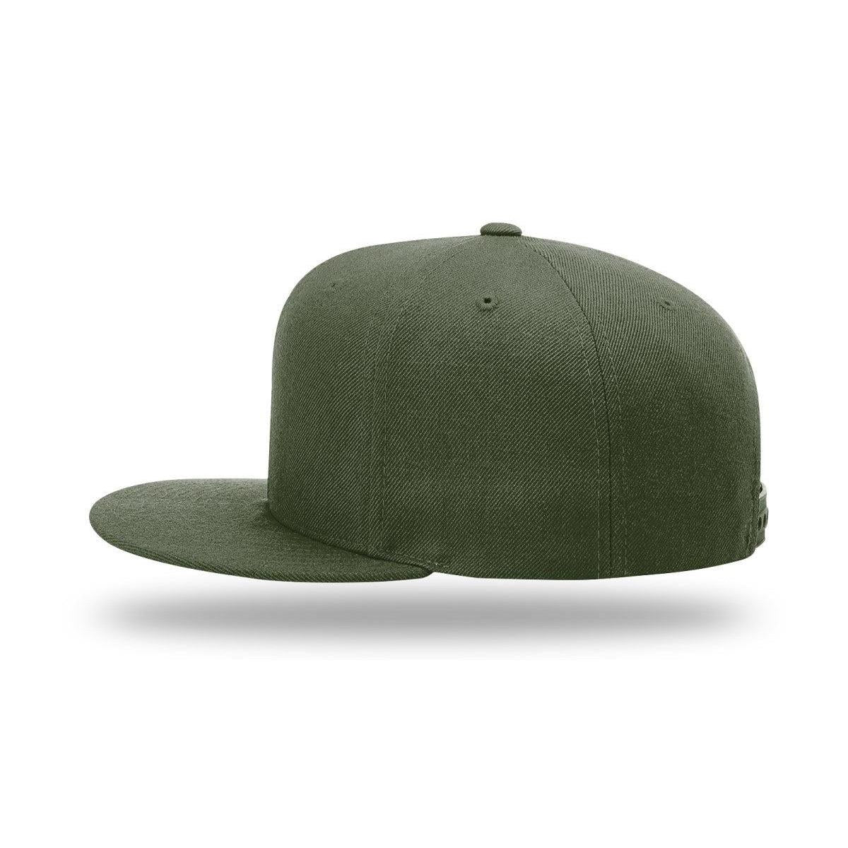 no-logo Richardson Wool Flatbill Snapback-Richardson-Thread Logic
