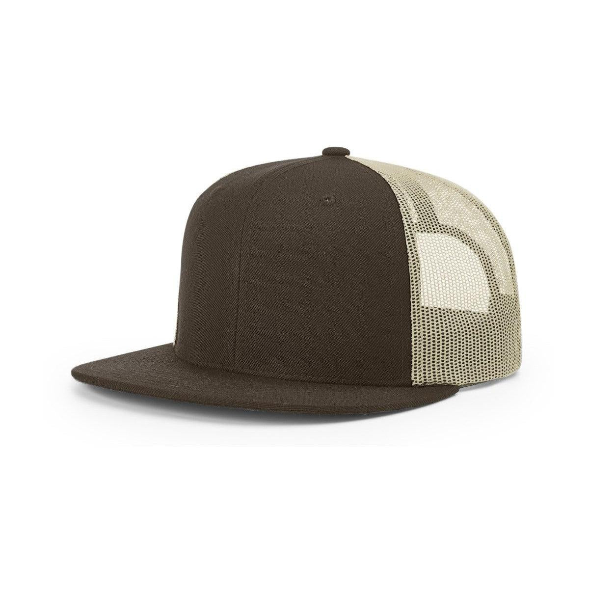 no-logo Richardson Wool Blend Flatbill Trucker-Richardson-Thread Logic