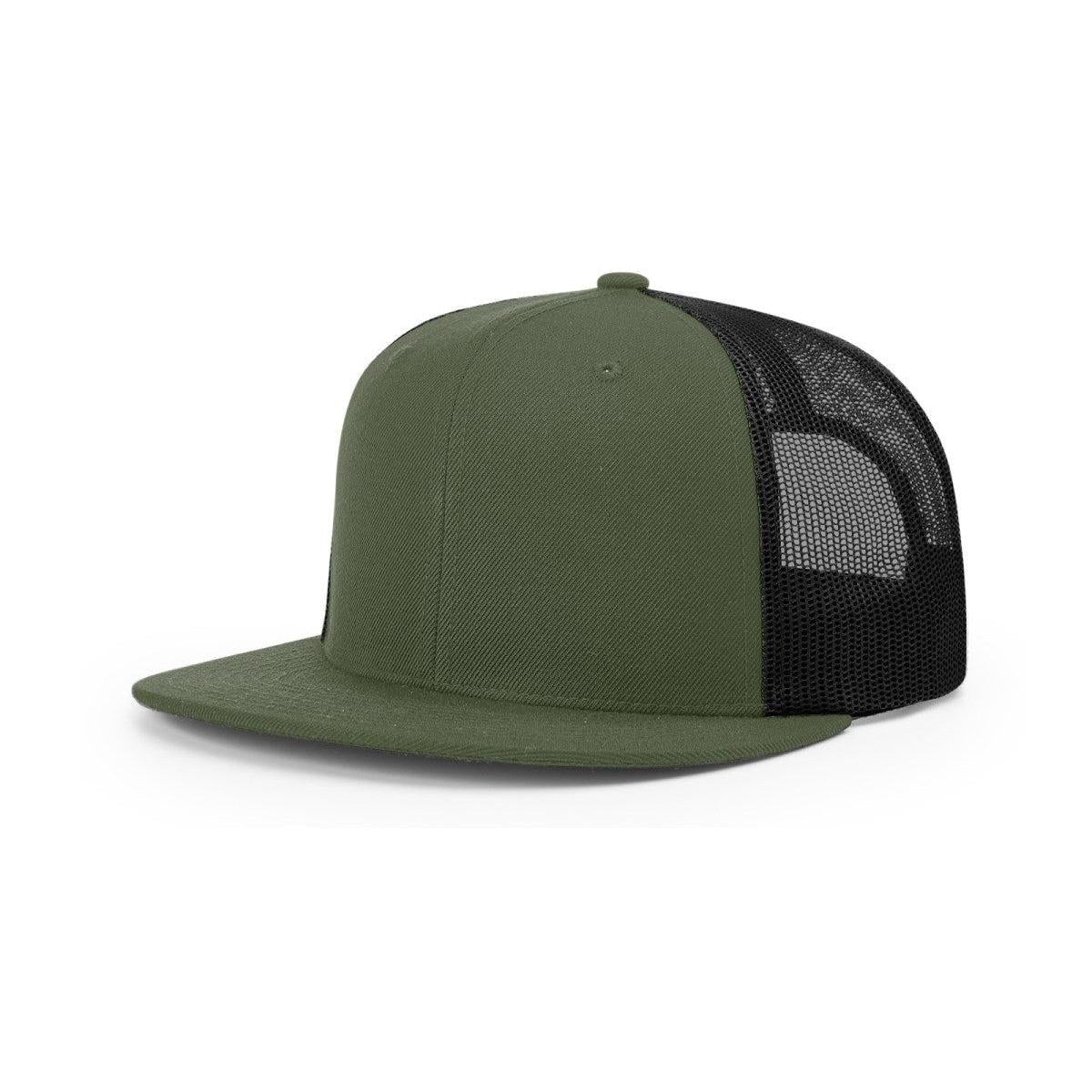 no-logo Richardson Wool Blend Flatbill Trucker-Richardson-Thread Logic