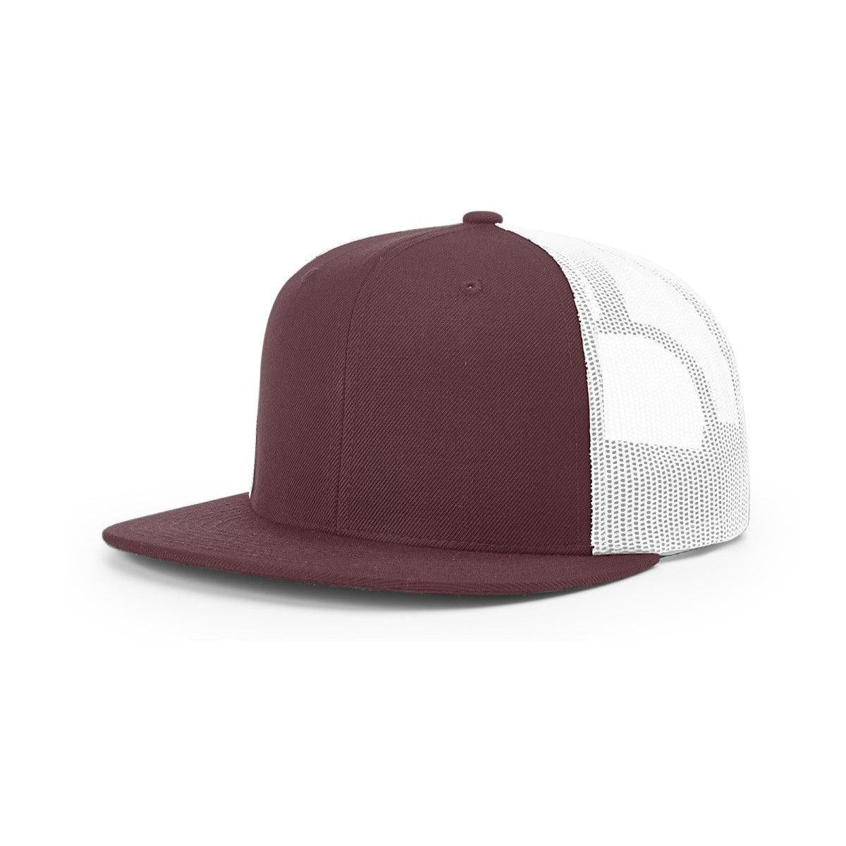no-logo Richardson Wool Blend Flatbill Trucker-Richardson-Thread Logic